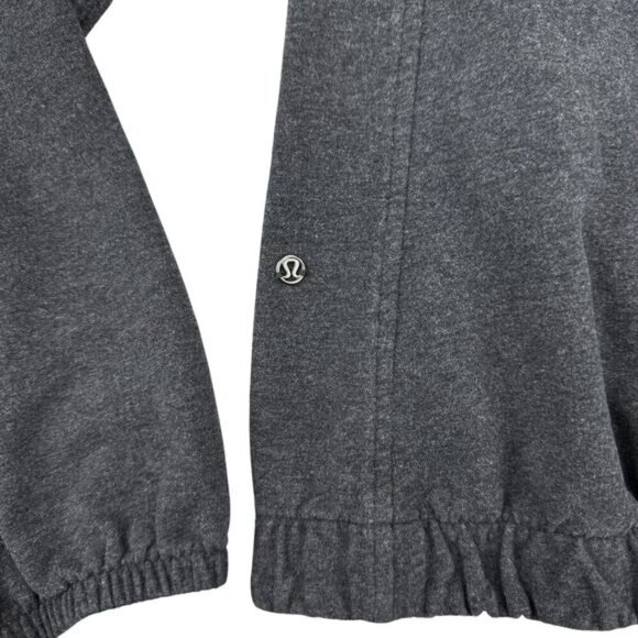 LULULEMON After All Pullover Heathered Black Sz 4 - Picture 6 of 7